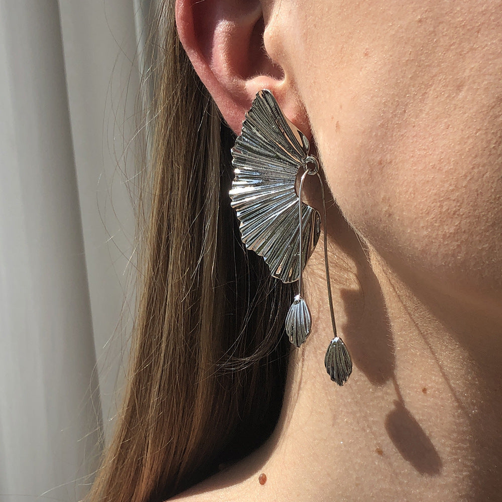 Scallop Earrings Earrings Leaf Earrings