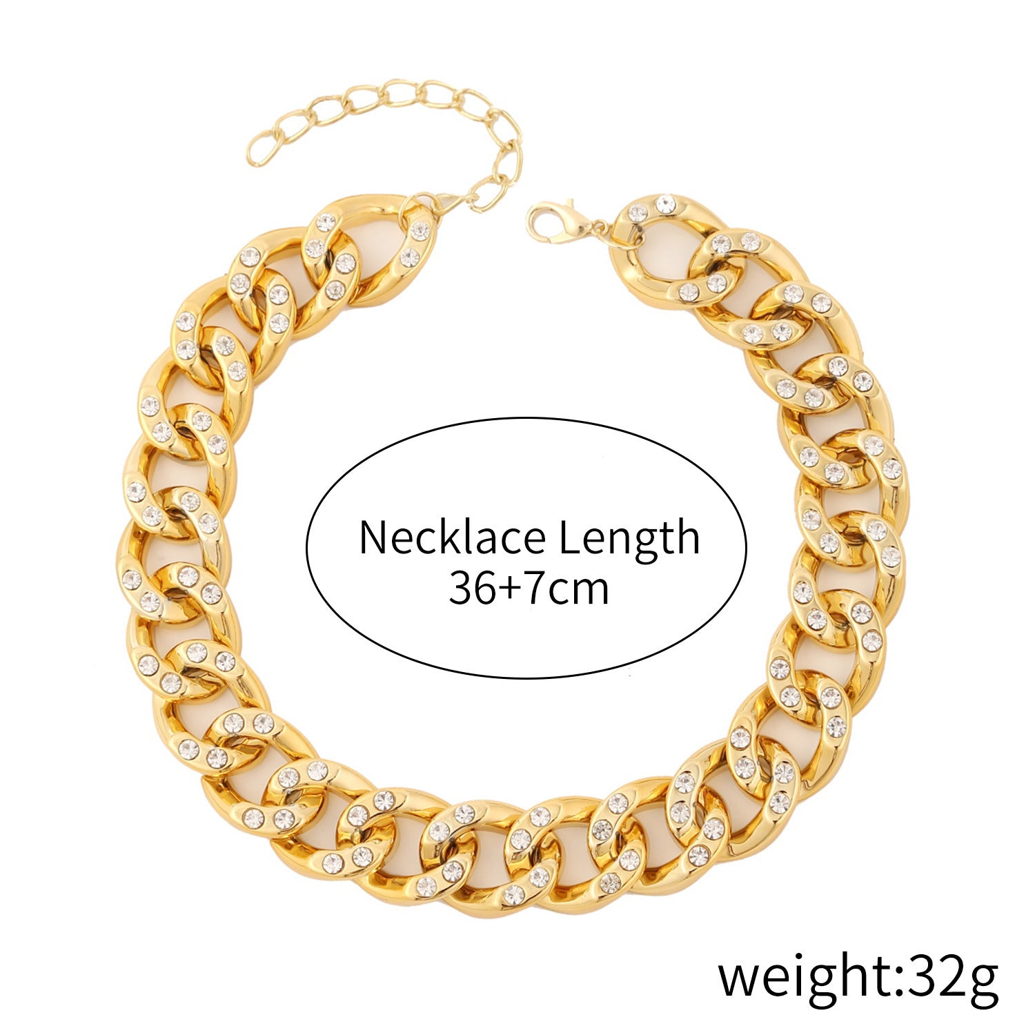 Simple Acrylic Chain Necklace Women